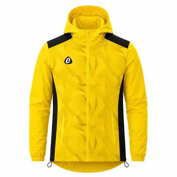 Bespoke Sublimation Premium Waterproof Dobby Rain Jacket - FUSE Design - Canary/Black