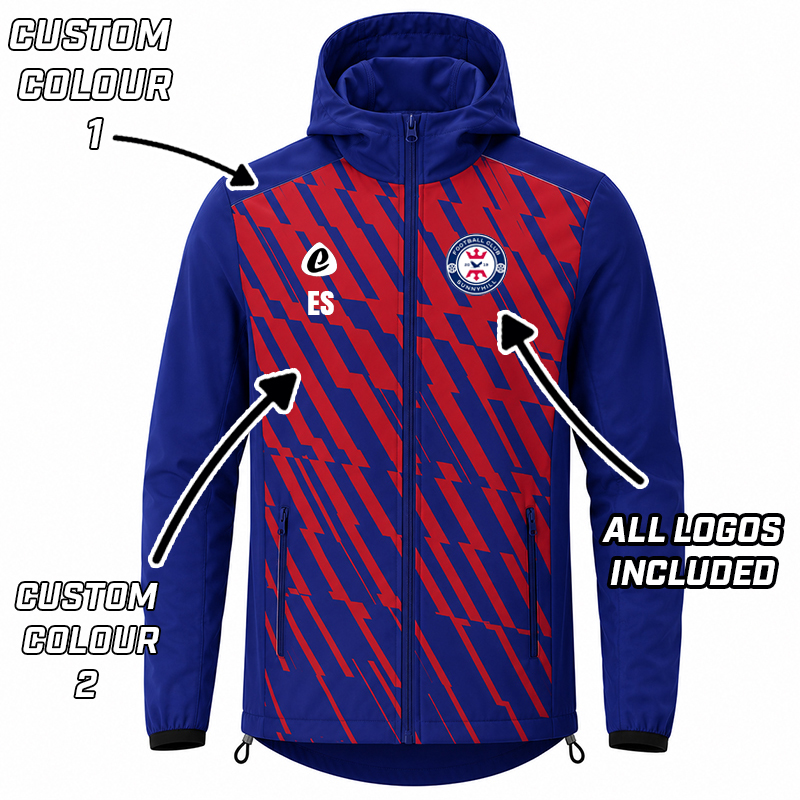 Bespoke Sublimation Premium Waterproof Dobby Rain Jacket - WOLF Design