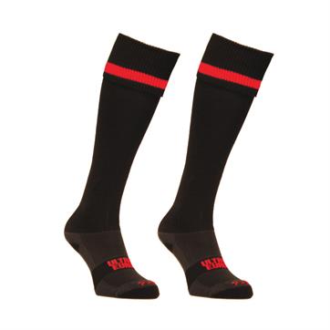 Euro Pro Quality Football Socks - Black/Red