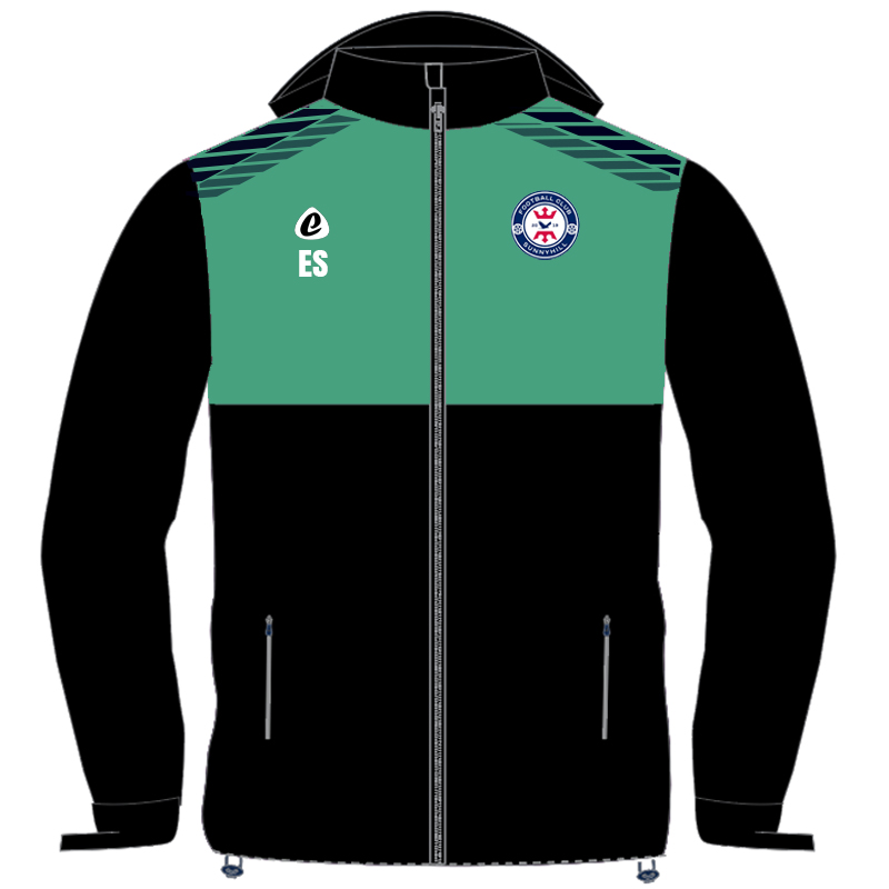 Bespoke Sublimation Fleece Lined Rain Jacket - Pipeline Design