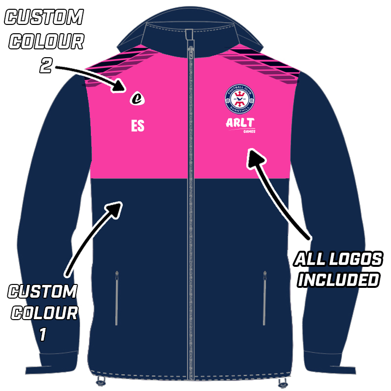 Bespoke Sublimation Fleece Lined Rain Jacket - Pipeline Design