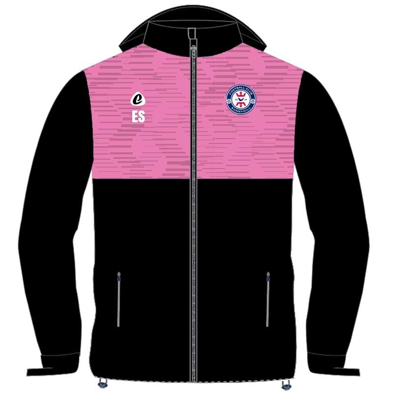Bespoke Sublimation Fleece Lined Rain Jacket - Spiral Design