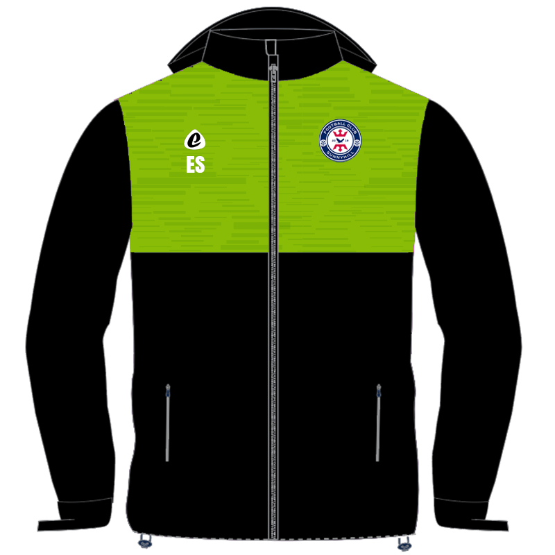 Bespoke Sublimation Fleece Lined Rain Jacket - Spiral Design