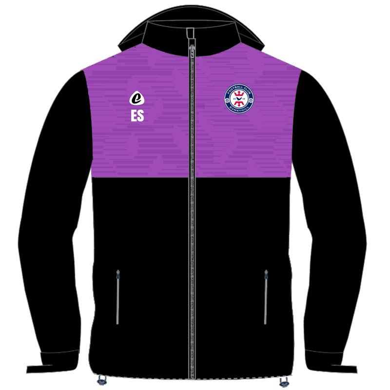 Bespoke Sublimation Fleece Lined Rain Jacket - Spiral Design