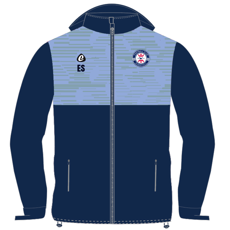 Bespoke Sublimation Fleece Lined Rain Jacket - Spiral Design