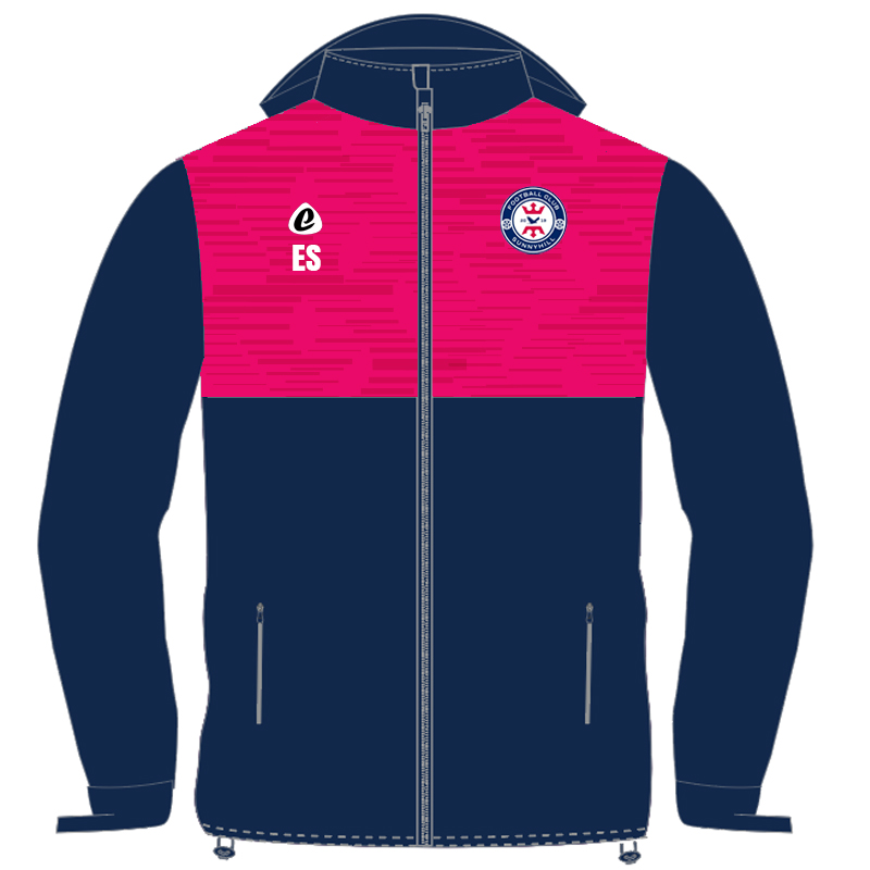 Bespoke Sublimation Fleece Lined Rain Jacket - Spiral Design