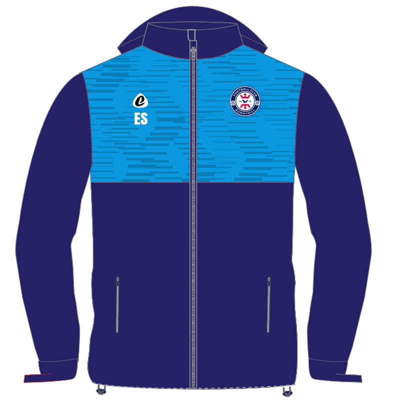 Bespoke Sublimation Fleece Lined Rain Jacket - Spiral Design