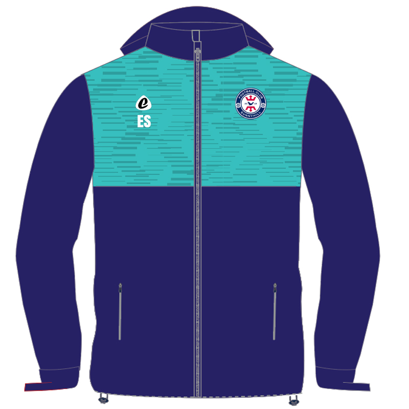 Bespoke Sublimation Fleece Lined Rain Jacket - Spiral Design