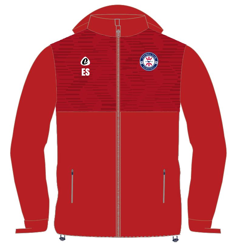 Bespoke Sublimation Fleece Lined Rain Jacket - Spiral Design