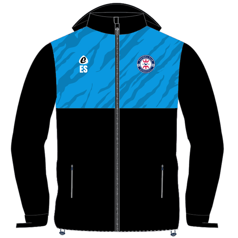 Bespoke Sublimation Fleece Lined Rain Jacket - Tiger Design