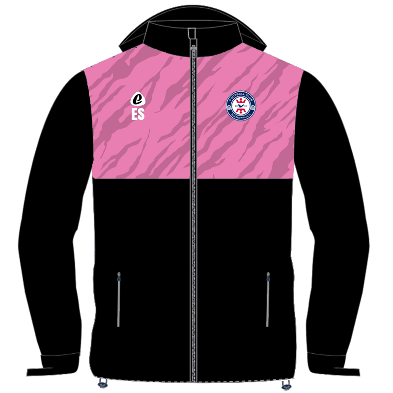 Bespoke Sublimation Fleece Lined Rain Jacket - Tiger Design