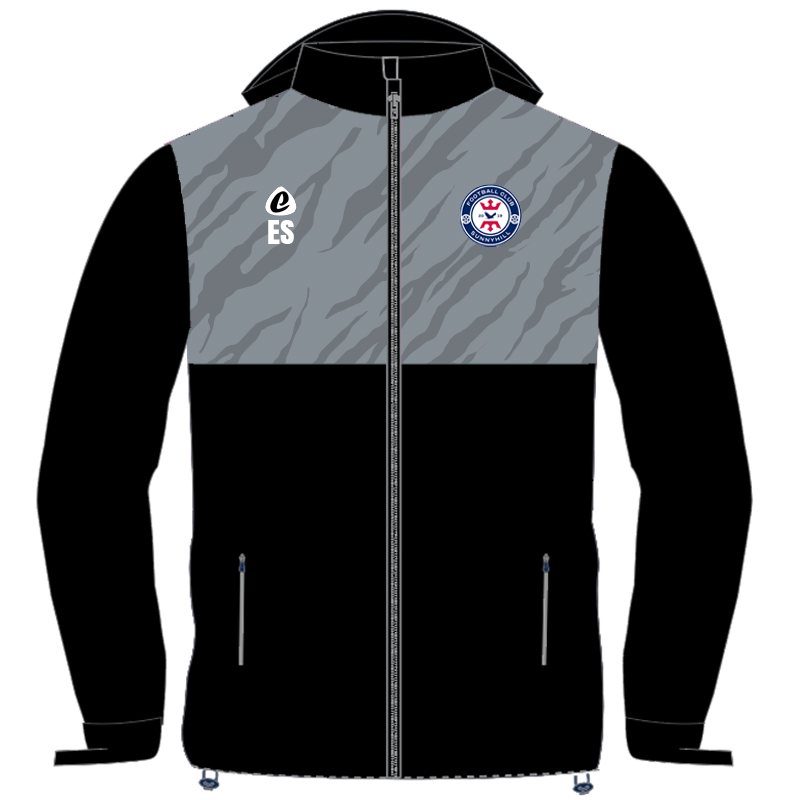 Bespoke Sublimation Fleece Lined Rain Jacket - Tiger Design