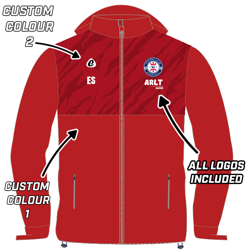 Bespoke Sublimation Fleece Lined Rain Jacket - Tiger Design
