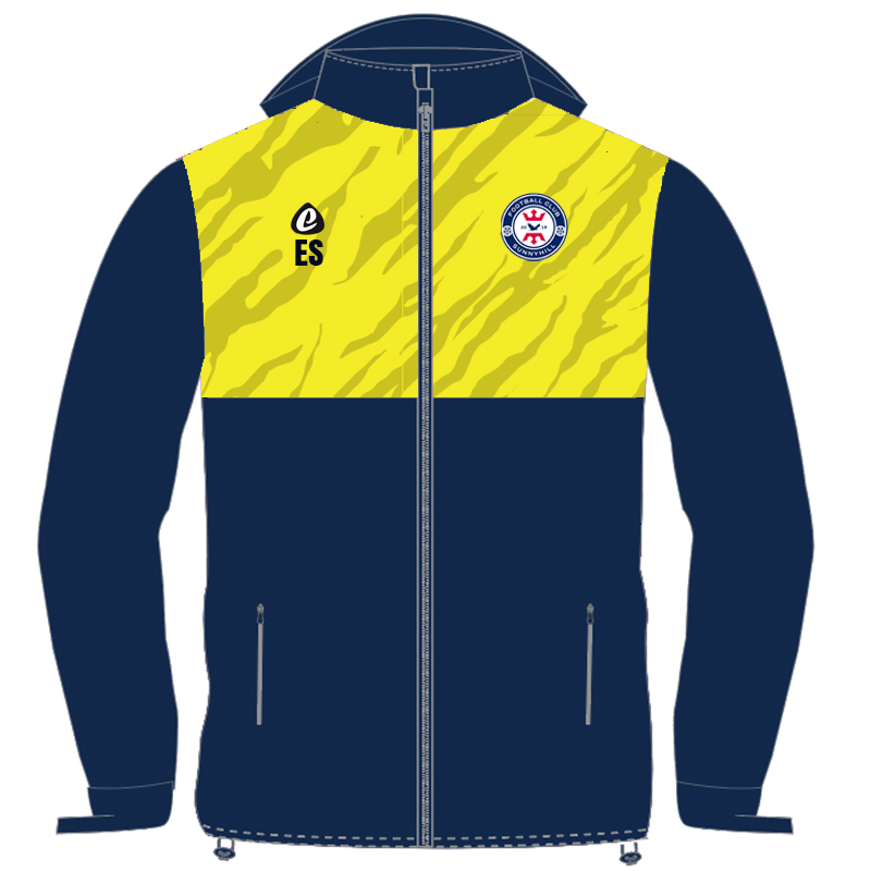 Bespoke Sublimation Fleece Lined Rain Jacket - Tiger Design