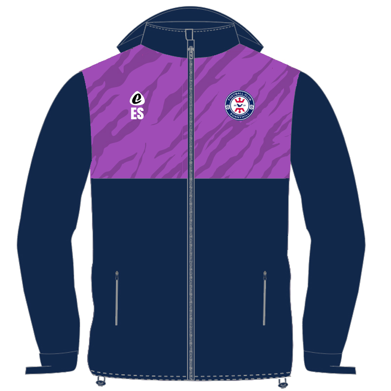 Bespoke Sublimation Fleece Lined Rain Jacket - Tiger Design