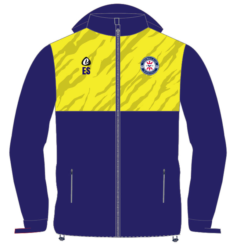 Bespoke Sublimation Fleece Lined Rain Jacket - Tiger Design