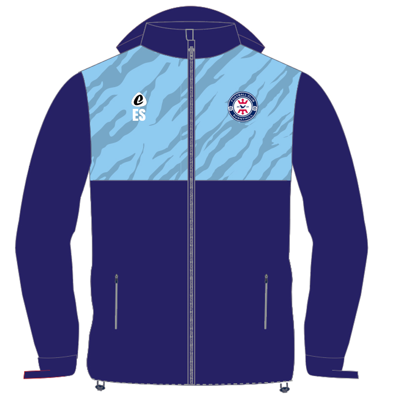 Bespoke Sublimation Fleece Lined Rain Jacket - Tiger Design