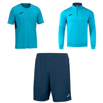 Joma Winner IV Trio Player Training Pack - TurquoiseFluor/Dark Navy