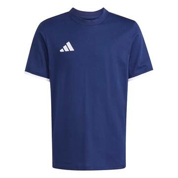 Adidas Entrada 26 Short Sleeve Cotton Tee - Navy