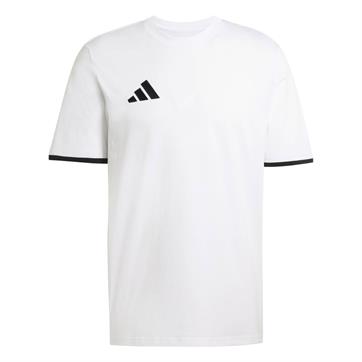 Adidas Entrada 26 Short Sleeve Cotton Tee - White