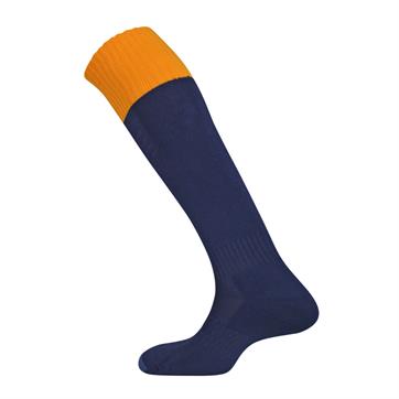 Mitre Mercury Contrast Socks - Navy / Amber