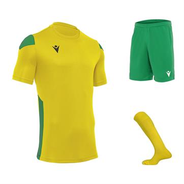 Macron Polis Full Kit Bundle of 10 (Short Sleeve) - Yellow/Green