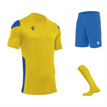 Macron Polis Full Kit Bundle of 10 (Short Sleeve) - Yellow/Royal