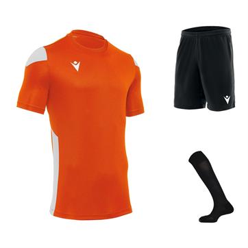 Macron Polis Short Sleeve Full Kit Set - Orange/White