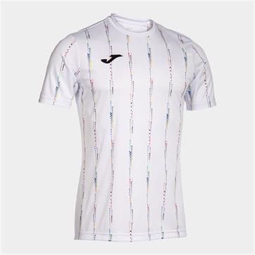 Joma Pro Team Short Sleeve Shirt (Limited Edition) - Pinstripe White