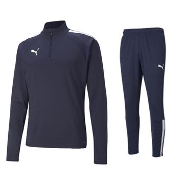 Puma TeamLIGA Half Zip Tracksuit Set - Peacoat