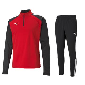 Puma TeamLIGA Half Zip Tracksuit Set - Red