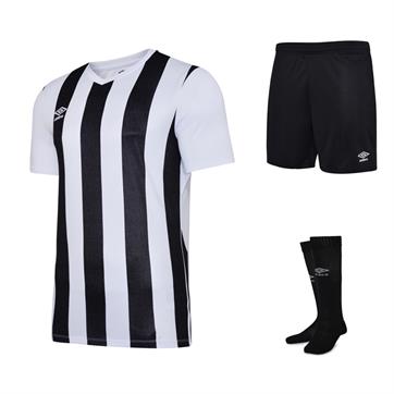 Umbro Ramone Short Sleeve Full Kit Set - Black/White