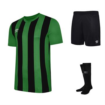 Umbro Ramone Short Sleeve Full Kit Set - Emerald/Black