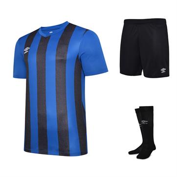 Umbro Ramone Short Sleeve Full Kit Set - Royal/Black