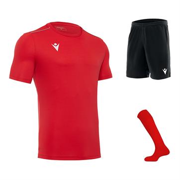 Macron Rigel Short Sleeve Full Kit Set - Red