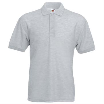 Plain Cotton Polo Shirt - Heather Grey