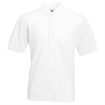 Plain Cotton Polo Shirt - White