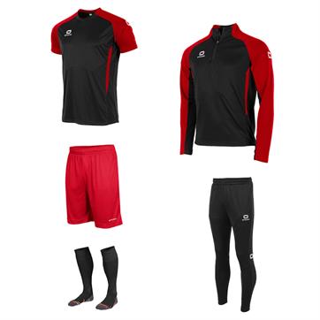 Stanno Stadio Academy Mid Player Pack - Black/Red