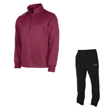 Stanno Field Poly Tracksuit (1/4 Zip) - Maroon