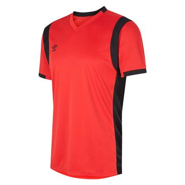 Umbro Spartan Shirt (Short Sleeve) - Vermillion/Black