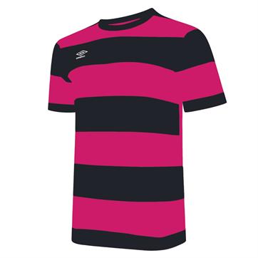 Umbro Triumph Short Sleeve Shirt - Black/Pink