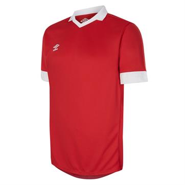 Umbro Tempest Football Shirt - Vermillion/White