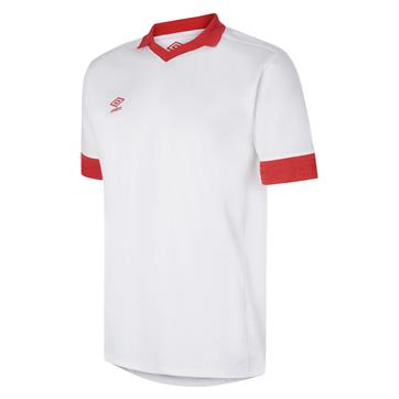 Umbro Tempest Football Shirt - White/Vermillion