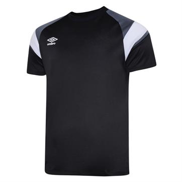 Umbro Pro Club Short Sleeve Shirt **Last year of supply** - Black/Carbon/White