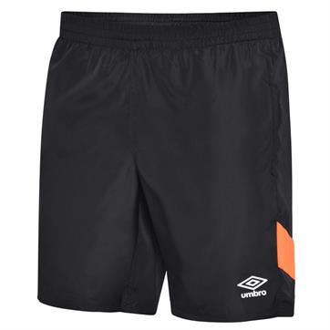Umbro Pro Club Training Shorts **Last year of supply** - Black/Shocking Orange