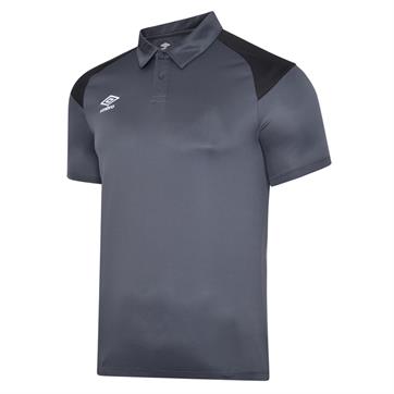 Umbro Pro Club Poly Polo Shirt **Last year of supply** - Carbon/Black