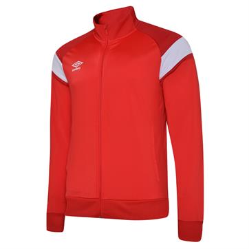 Umbro Pro Club Full Zip Knitted Jacket **Last year of supply** - Red/White