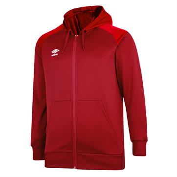 Umbro Pro Club Full Zip Hoody **Last year of supply** - Red