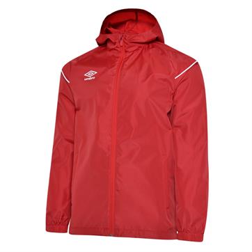 Umbro Pro Club Hooded Shower Jacket **Last year of supply** - Red/White