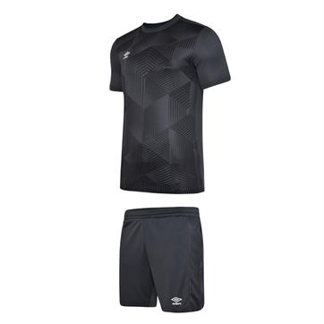 Umbro Maxium Shirt & Short Kit Set - Black